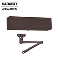 Sargent 1431 Series Surface Mechanical Closer Heavy Duty Hold Open Arm with Compression Stop Dark Oxidized S SRG-1431-CPSH-10BE